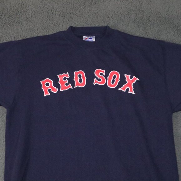 Majestic Shirt Men Large Navy Boston Red Sox Graphic David Ortiz#34 MLB Baseball - Picture 3 of 8